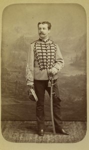 France Paris Military Man in Uniform Old CDV photo Liebert 1870's