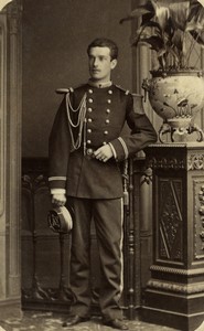 France Paris Military Man in Uniforme Old CDV photo Walery 1870's