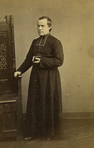 France Paris Priest Second Empire Religion Old CDV photo Bisson 1860's