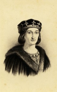 France Paris King Louis XII Portrait Old CDV photo Neurdein 1870