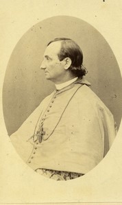 France Paris Cardinal bishop Garspard Mermillod Old CDV photo Petit 1870