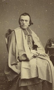 France Nimes Bishop Henri Plantier Old CDV photo Crespon 1860's