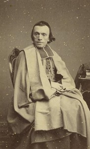 France Nimes Bishop Henri Plantier Old CDV photo Crespon 1860's
