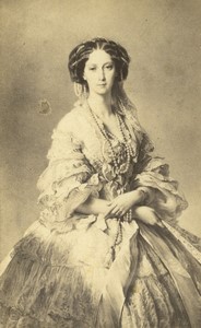 France Paris Russian Empress Maria Alexandrovna Old CDV photo Desmaisons 1870