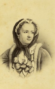 France Paris Queen Marie Leczinska Portrait Louis XV Old CDV photo Neurdein 1870