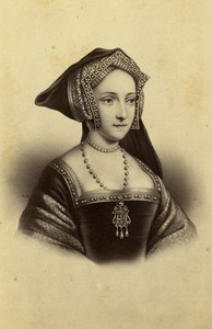 France Paris Jane Seymour Portrait Old CDV photo Neurdein 1870