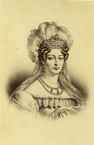 France Paris Duchess of Angouleme Portrait Old CDV photo Neurdein 1870