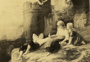 Germany Meyerheim Painting The Exchange Die Tauschen CDV photo Christmann 1870