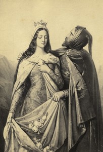 France Édouard Dubufe Painting Conversion of Moorish Man CDV photo Goupil 1870