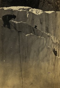 France Grindelwald Glacier promenade Old CDV photo Anonymous 1870