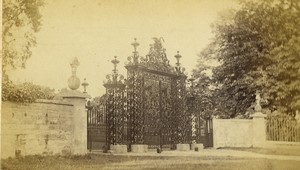 United Kingdom Gloucester Elmore Court Iron Gates Old CDV photo Soley 1870