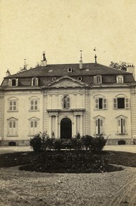 Switzerland Ferney Chateau de Voltaire castle Old CDV photo Braun 1860's