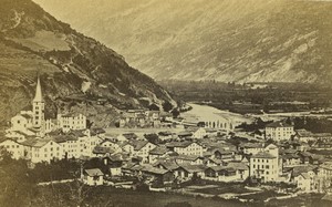 Switzerland Viege General View Old CDV photo Bisson Freres 1870