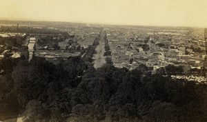 USA Washington panorama from Capitole Old CDV photo G.D. Wakely 1866