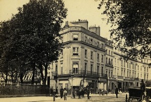 United Kingdom Leamington Lower parade Arcyle House Old CDV photo Bedford 1870