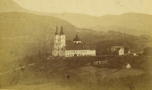 Austria Graz Baroque Mariatrost Basilica Old CDV photo Pleschner 1870
