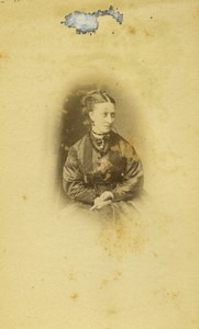 Royaume Uni Oddingon Femme Portrait ancienne Photo CDV Bartlett 1870