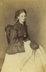 Royaume Uni Londres Femme Portrait ancienne Photo CDV John Watkins 1880