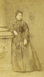 Germany Aachen Aix la Chapelle Woman Portrait Old CDV photo Kampf 1870's