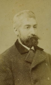 Hollande Amsterdam Hommme Portrait M. Boas? Ancienne Photo CDV Alexandre 1884