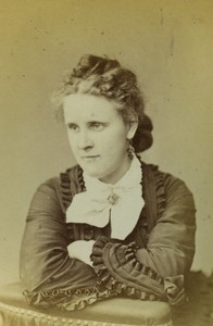 Switzerland Geneva Woman Portrait Old CDV photo Temporel 1880
