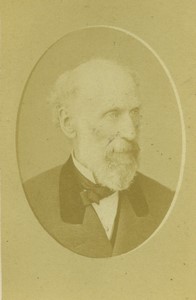 Italie Rome Hommme Barbu Portrait ancienne Photo CDV Stefano Lais 1880