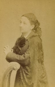 Italy Rome Woman Portrait Old CDV photo Le Lieure 1880