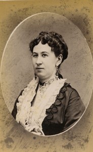 Italy Rome Woman Portrait Old CDV photo Raffaello Ferretti 1880