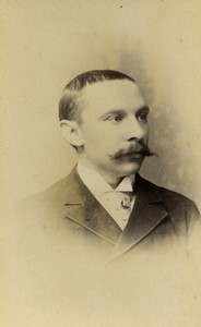 Australia Sydney Man Moustache Portrait Old CDV photo Kerry Jones 1890 #1