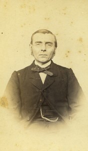 Belgium Brussels Man Portrait Old CDV photo Jardin Saint Georges 1870