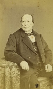 Belgium Brussels Man Portrait Old CDV photo De Saedeler 1870