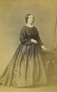 Belgium Brussels Woman Portrait Old CDV photo Maes 1870