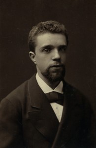 Belgium Brussels Man Portrait Old CDV photo Geruzet 1880