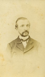 Belgium Brussels Man Portrait Old CDV photo Guerin 1870's