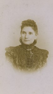 Belgium Brussels Woman Portrait Old CDV photo Maucourt 1900