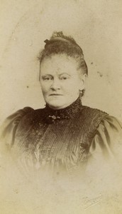 Belgium Brussels Woman Portrait Old CDV photo Louvois 1890