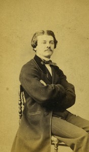 Belgium Brussels Man Portrait Old CDV photo Geruzet 1860's