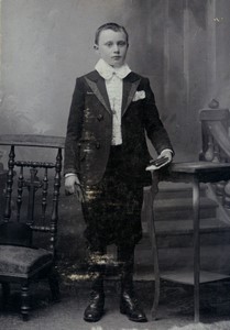 Belgique Anvers Garcon en uniforme Communiant? Ancienne Photo CDV Beff 1900