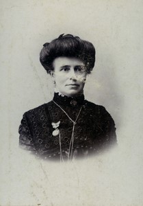 Belgium Antwerp Woman Portrait Old CDV photo Beff 1900 #1