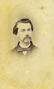 Belgium Kortrijk Man Portrait Old CDV photo Debedts 1860's