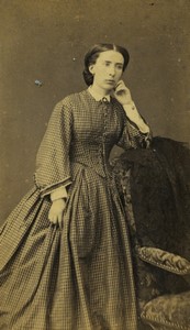 France Paris Femme Mode Second Empire ancienne Photo CDV Pierre Petit 1870