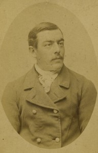 France Paris Man Portrait Victorian fashion Old CDV photo Pierre Petit 1890