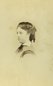 France Paris Jeune Fille Enfant Portrait ancienne Photo CDV H. Laurent 1870 #2