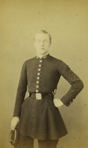 France Paris Jeune Homme Etudiant? En uniforme ancienne Photo CDV Thiboust 1870 #1