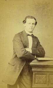 France Paris Elegant Man Portrait Victorian Fashion Old CDV photo Pierson 1860's