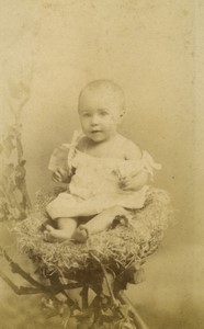 France Paris Enfant Portrait ancienne Photo CDV Mayer 1896