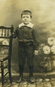 France Paris Young Boy portrait Old CDV photo Vandier 1910
