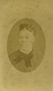 France Paris Woman Portrait name on back Old CDV photo Blin 1887