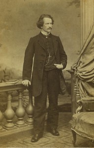 Autriche Vienne Johann Hamacéh nom manuscrit au dos ancienne Photo CDV Strezer 1865
