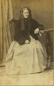 Czechia Turnov Woman named on back Old CDV photo Antonin Krticka 1865 #1